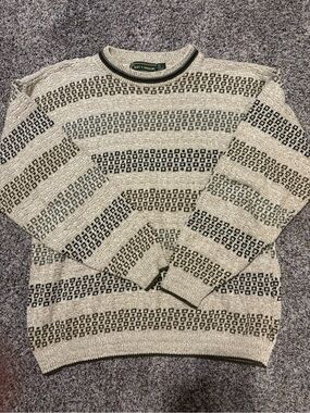 Croft & Barrow Oversized Vintage Grandpa Sweater 100% Cotton